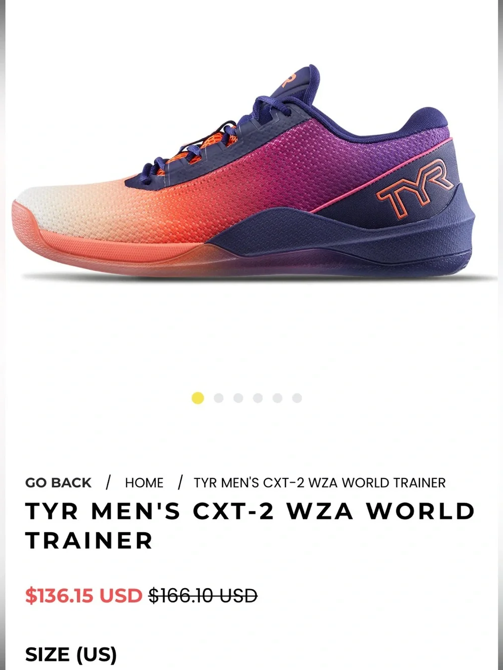 TYR CXT-2 WZA World Trainer Shoes unisex- 7.5 Men - 9 Women’s